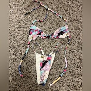 Frankies Bikinis Patchwork Set